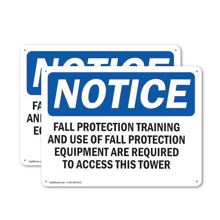 Signmission 10 in Height, 14 in Width, Aluminum, Rectangle OS-2PACK-NS-A-1014-L-12473